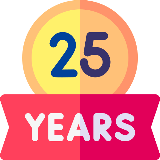 25 years icon png